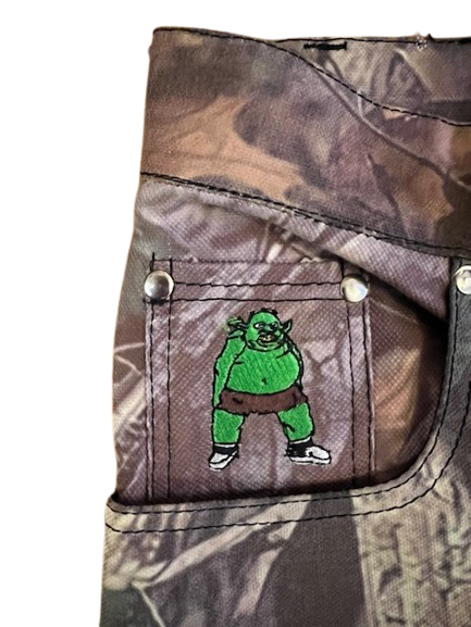 Baggy gremlin skate jeans-camo OG