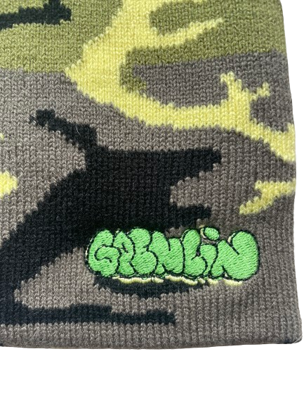 Camo Gremlin Skate Co Beanie