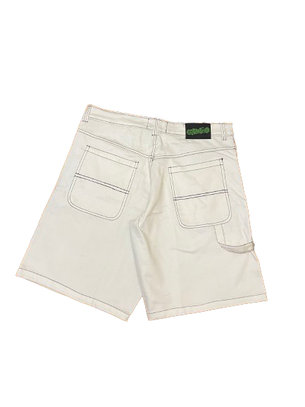 Gremlin Carpenter Looped Jorts - OG White Denim Wash