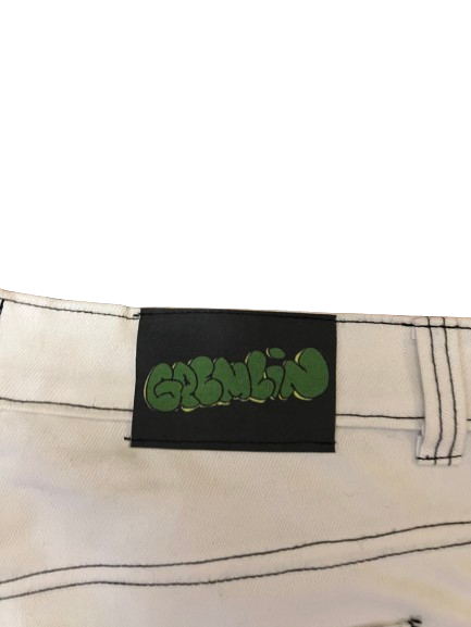 Gremlin Carpenter Looped Jorts - OG White Denim Wash