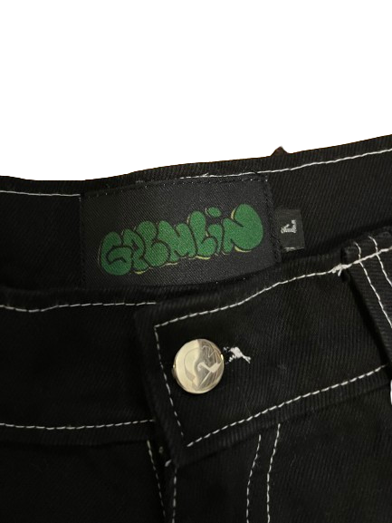 Gremlin Carpenter Looped Jorts - OG Black Denim Wash
