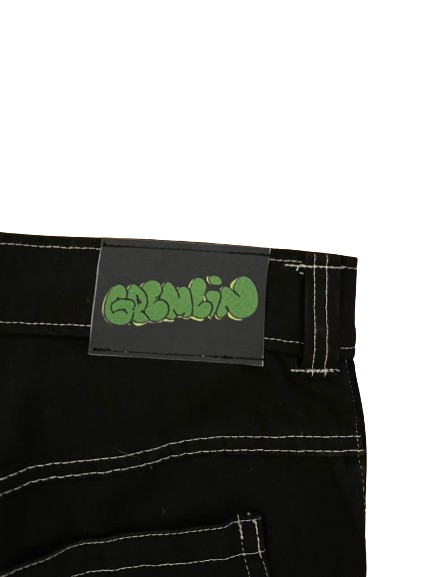 Gremlin Carpenter Looped Jorts - OG Black Denim Wash