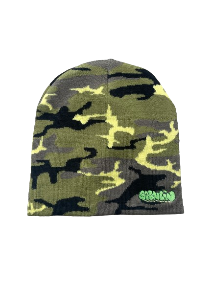 Camo Gremlin Skate Co Beanie